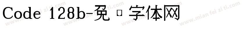 Code 128b字体转换